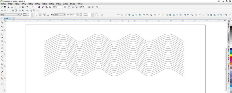 cdr怎么快速将直线变成波浪线 cdr直线批量变曲线的方法