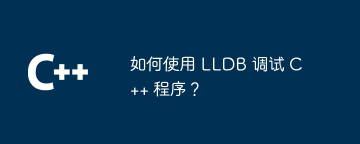 如何使用 LLDB 调试 C++ 程序？