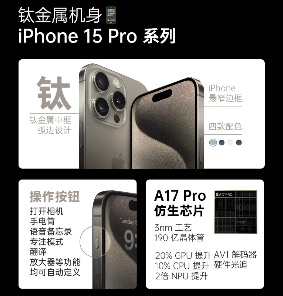 京东苹果 618 加码：iPhone 15 Pro 5999 元起、15 Pro Max 7799 元起新低