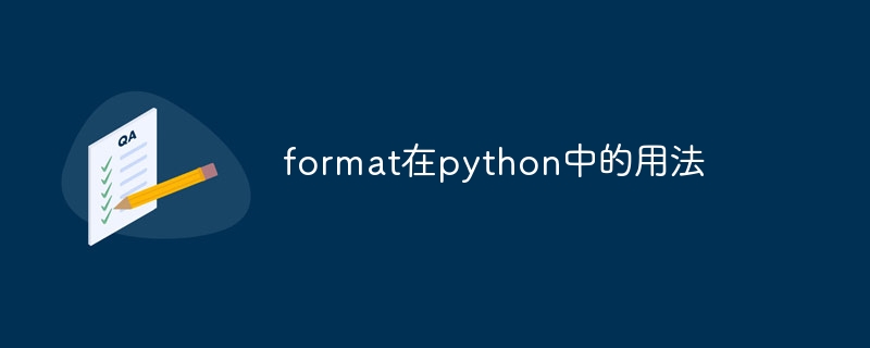 format在python中的用法