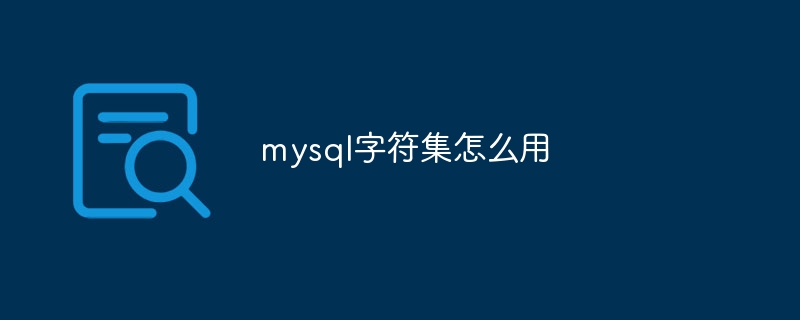 mysql字符集怎么用