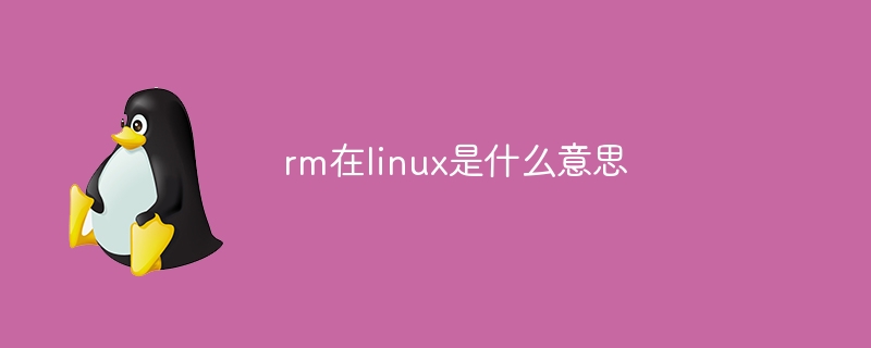 rm在linux是什么意思