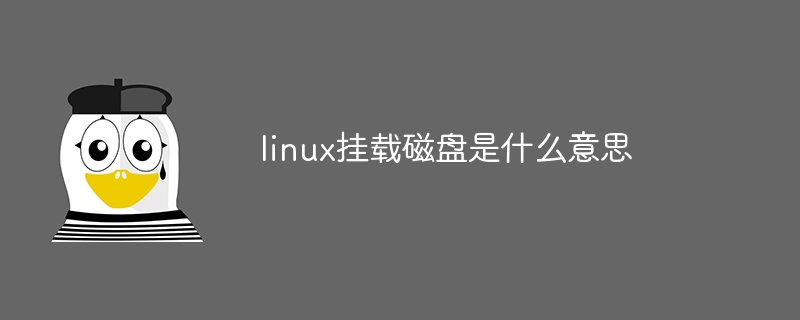 linux挂载磁盘是什么意思