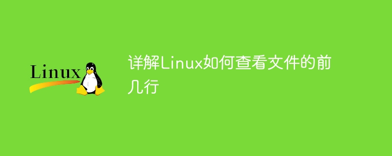 详解Linux如何查看文件的前几行