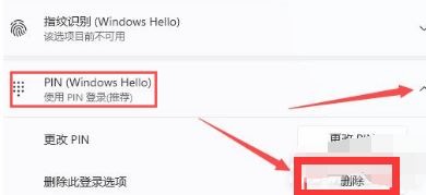 win11 pin码只能更改不能删除问题解析