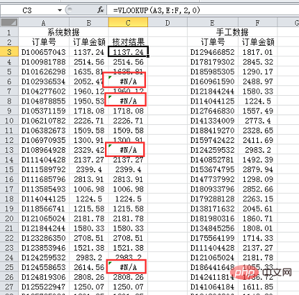 Excel函数学习之财务对账必会的几个函数（分享）