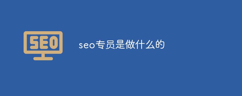 seo专员是做什么的