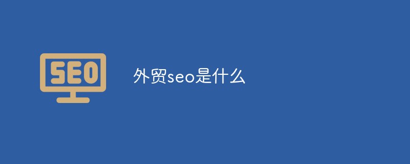 外贸seo是什么