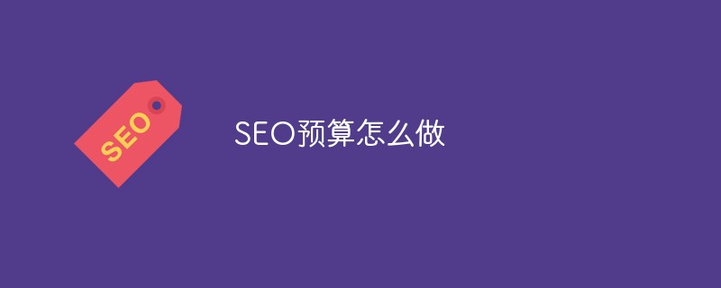 SEO预算怎么做