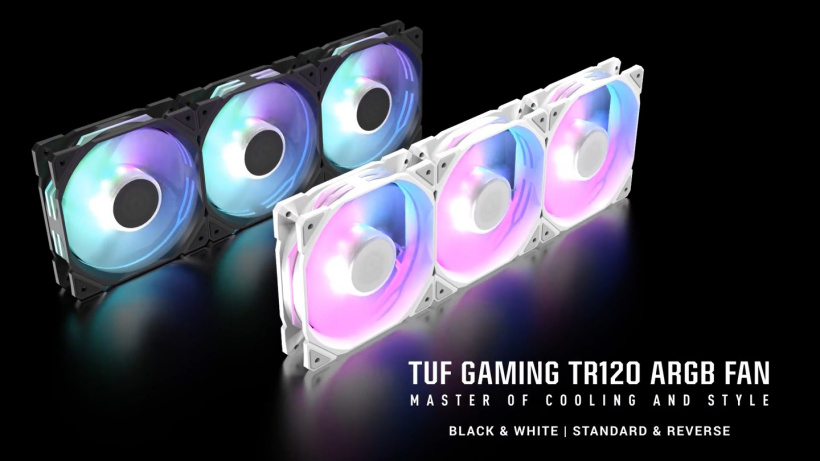 华硕推出 TUF Gaming TR120 ARGB 机箱散热风扇，28mm 加厚设计