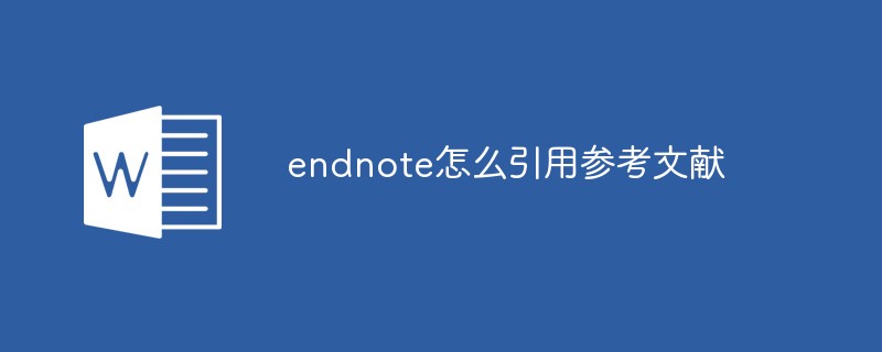 endnote怎么引用参考文献（参考文献.引用.endnote.....）