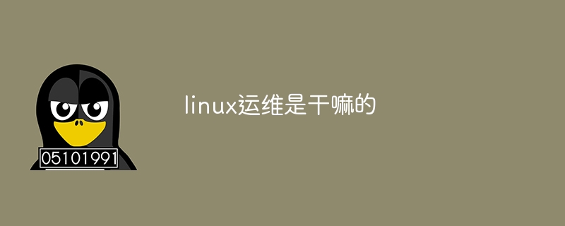 linux运维是干嘛的(linux,运维是....)