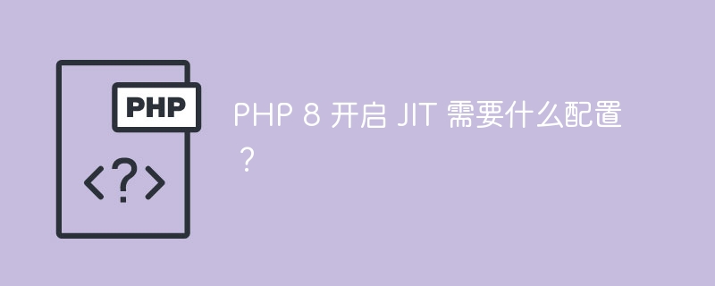 PHP 8 开启 JIT 需要什么配置？（开启.配置.PHP.JIT...）