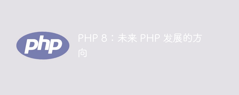 PHP 8：未来 PHP 发展的方向（方向.未来.发展.PHP...）