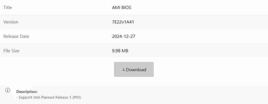 微星提前为 MEG Z890 Ace 主板发布稳定 BIOS 更新：整合新 CSME 固件，提升 Arrow Lake 处理器性能（微星.固件.处理器.主板.提前.....）