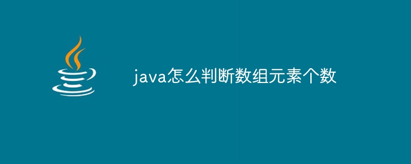 java怎么判断数组元素个数