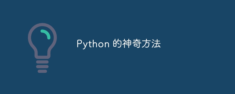 python 的神奇方法