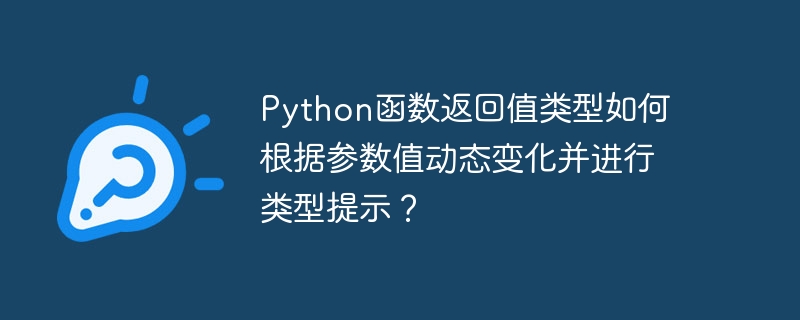 python函数返回值类型如何根据参数值动态变化并进行类型提示？